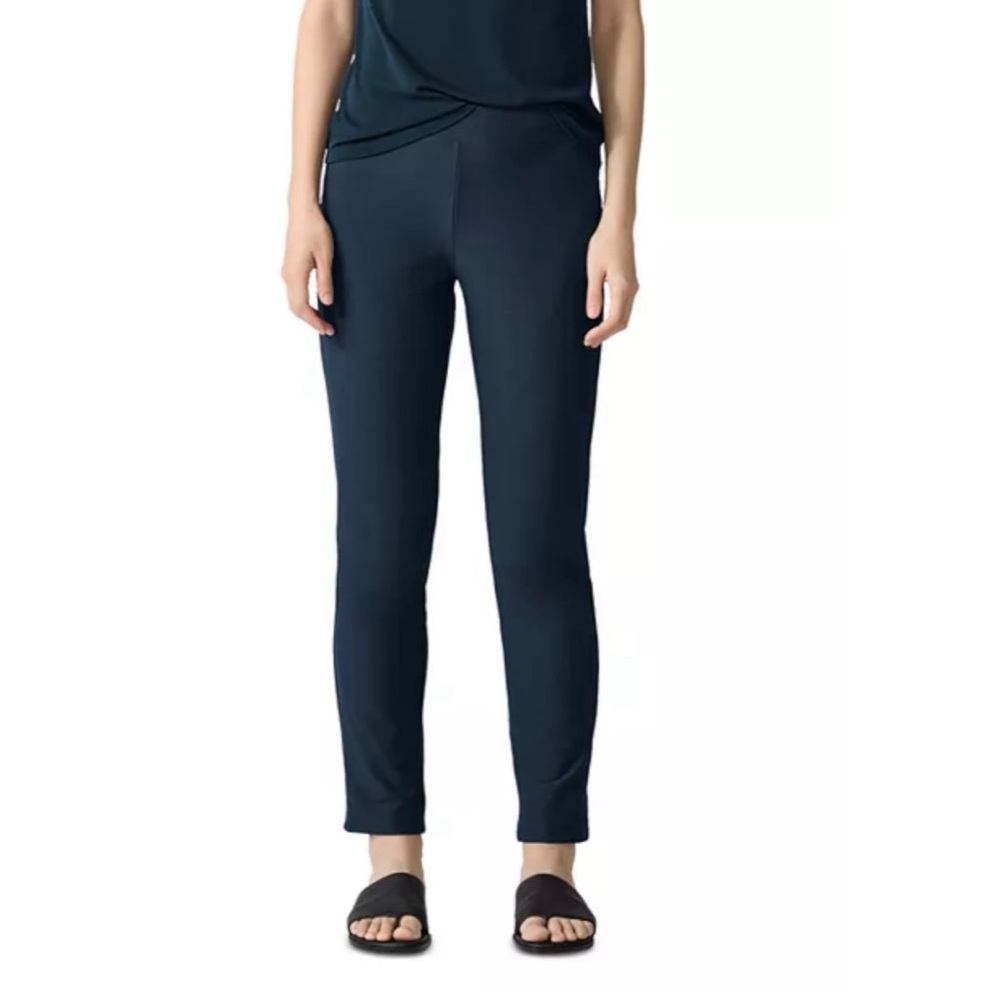 Eileen Fisher Slim Stretch Ankle Pants in Deep Adriatic Size XXS